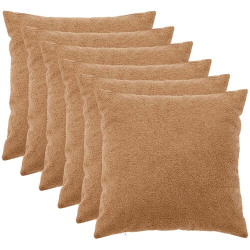  Presvlaka za jastuk 6 pcs HEERLEN Bež 65 x 65 cm Bouclé Cene