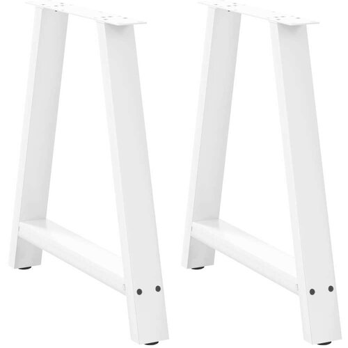  Noge za jedilno mizo v obliki črke A, 2 kosa, bele barve, 80 x (72-73) cm, jeklo, (22123518) Cene