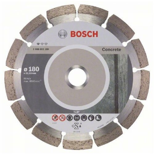 Bosch dijamantska rezna ploča standard for concrete 2608602199, 180 x 22,23 x 2 x 10 mm Slike