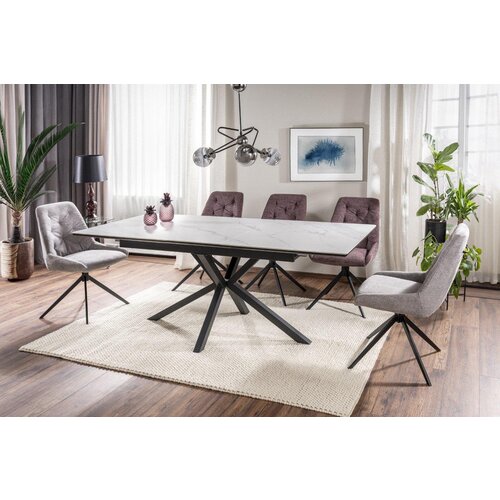  Raztegljiva jedilna miza LORBER - bela mat Cene