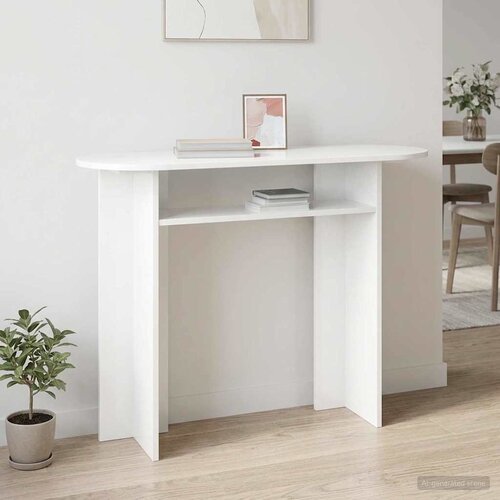  Konzolna stolica Bijela 100 x 39,5 x 75 cm Konstruirano drvo Cene