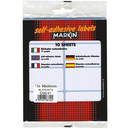  ETIKETE SLEP 56X34MM PK10L MARKIN 10041 BLISTER Cene
