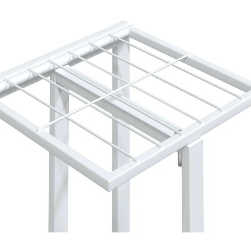  Stalak za cvijeće s 5 katova 44 x 23 x 100 cm bijeli željezni Slike