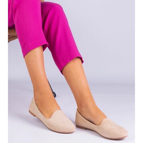 Gemre Beige classic eco-suede ballet flats Valensia Cijene