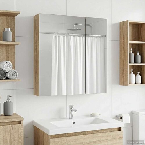  Kopalni&scaron;ka ogledalna omara Sonoma hrast 60 x 14,5 x 70 cm, (5000233127) Cene