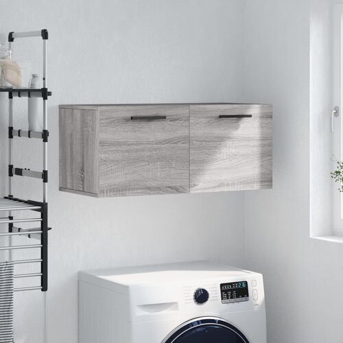 vidaXL Stenska omarica siva sonoma 80x36,5x35 cm inženirski les Cene