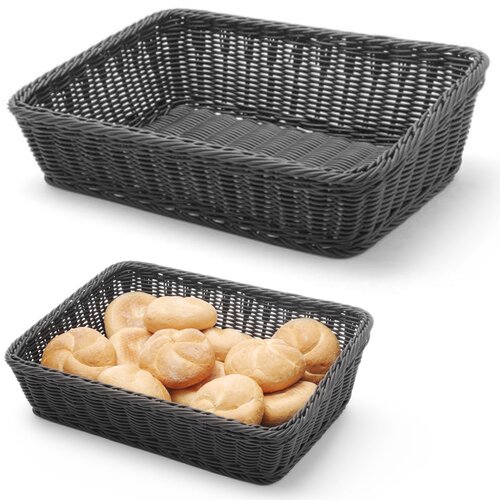 Hendi Ko&scaron;ara za kruh, po&scaron;evni pravokotni kruh, črna 400x300x120 mm - 426661, (21397882) Cene