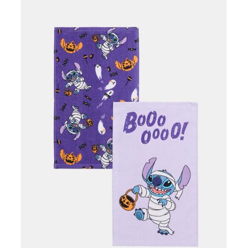 Sinsay Set pamučnih ručnika za ruke s motivom Noći vje&amp;scaron;tica Stitch 2 pack Slike