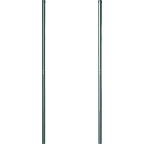 VidaXL Ograde 2 pcs Zelena 210 cm Čelik s pra&amp;scaron;kastim premazom Slike