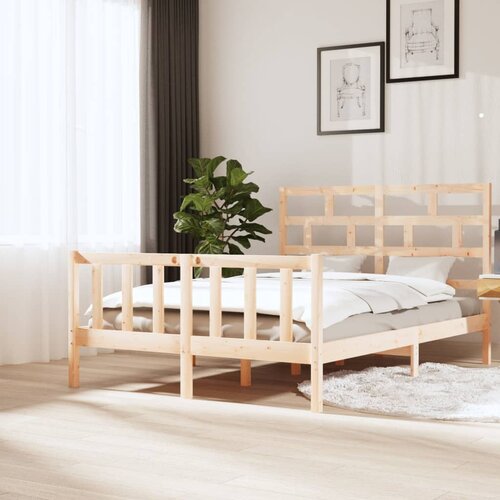 The Living Store Posteljni okvir iz borovine 160x200 cm - Posteljni Okvir, (21526012) Slike