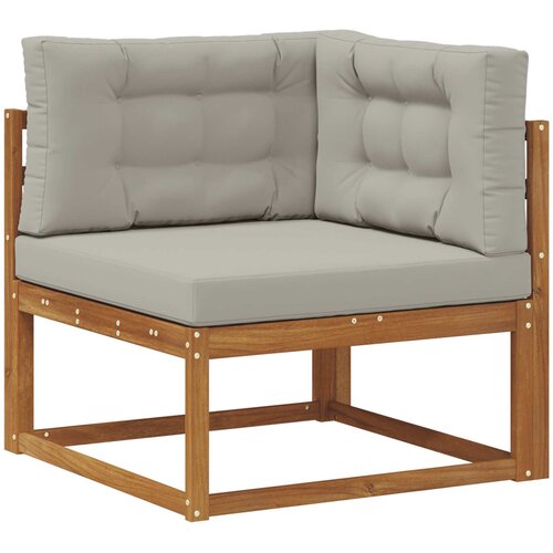  Set vanjskih sofa 10 kom. Prirodna i svjetlosiva Smeđa 483 x 247,5 x 73 cm Slike