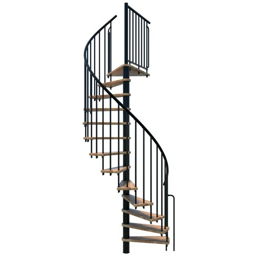 Minka spiralne stepenice - berlin crna bukva 140 cm Slike