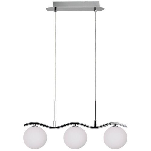 Candellux Lighting Viseča svetilka v srebrni barvi s steklenim senčnikom 12x53 cm Ramon - Candellux Lighting Cene