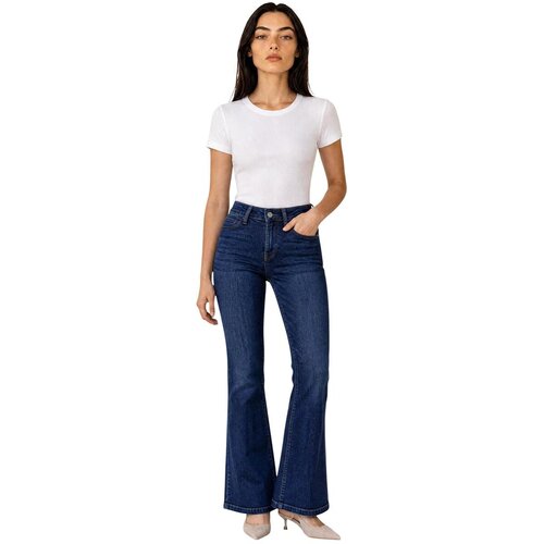 Liu Jo Kavbojke bootcut PANTS UF6218 D0356 Modra Slike