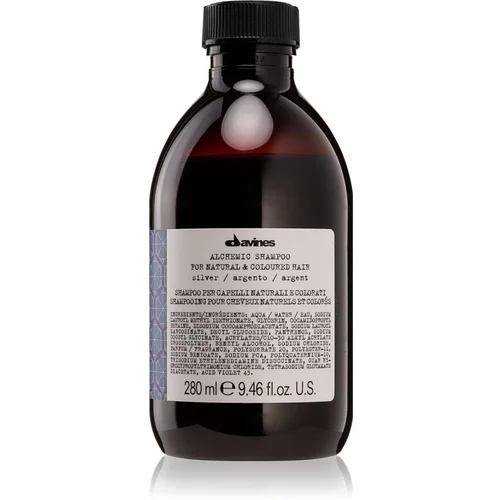 DAVINES Alchemic Shampoo Silver hranilni šampon za intenzivnost barve las 280 ml