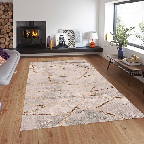  Tepih sa gumenom podlogom 140x220cm - Geometric puder, TG-3102 Cene