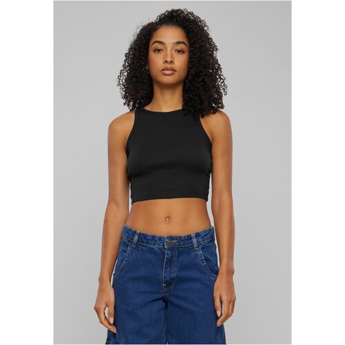 Urban Classics Women's cropped top - 2 packs white+black Cene