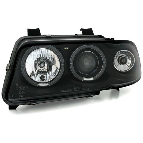 Oem Kristalni farovi Angel Eyes Audi A4, 1995-1998, Crna Cene
