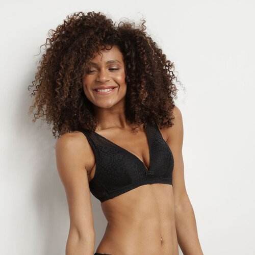 DIM SUBLIM TRIANGLE BRA - Women&amp;#039;s lace bra without bones - black Slike