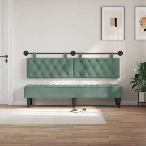  Držeće uzglavlje Zidne Morska zelena 190 x 55 x 7 cm Bar&amp;scaron;un - zelena boja mora 180 cm bez LED Slike