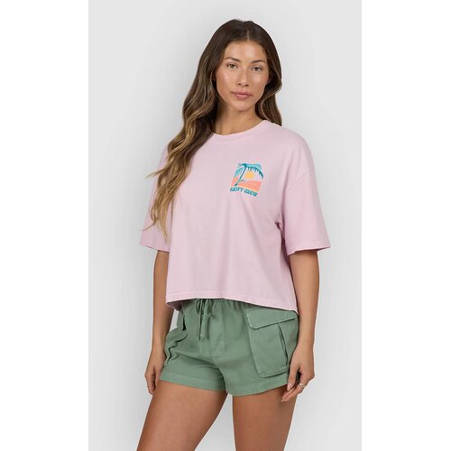 Salty Crew Travel Far Skimmer T-shirt pink skies Cene