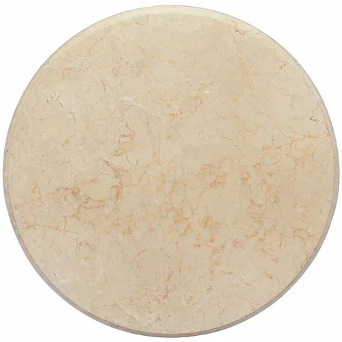 Stolna Mizna plošča krem Ø 50x2,5 cm marmor