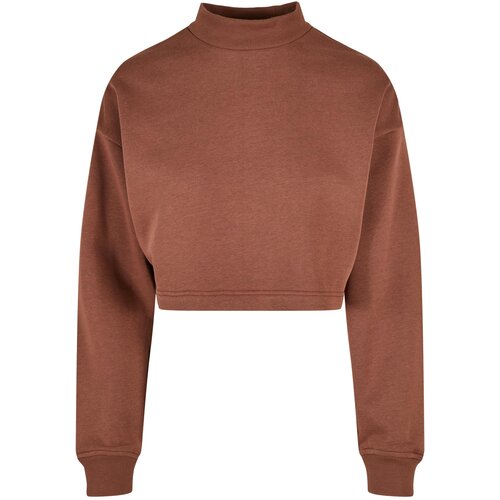Urban Classics Ladies Cropped Oversized Sweat High Neck Crew Bark Slike