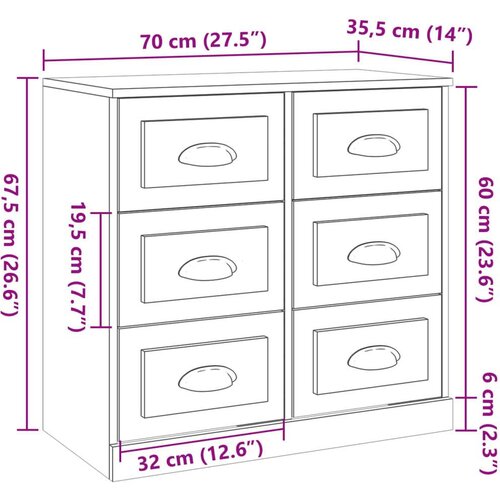  Komoda betonsko siva 70x35,5x67,5 cm inženirski les Cene