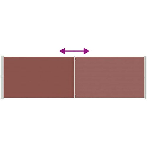  Uvlačiva bočna tenda za terasu 180 x 600 cm smeđa Slike