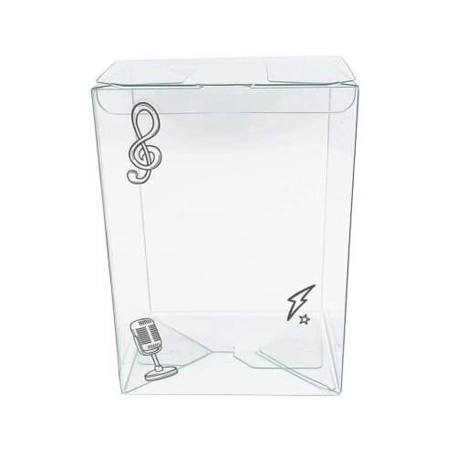 Spawn Clear Music Version 4'' Pop Protector With Film On It With Soft Crease Line And Automatic Bot Lock Cene