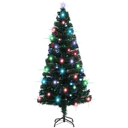  Umetna novoletna jelka s stojalom / LED 180 cm optična vlakna Cene