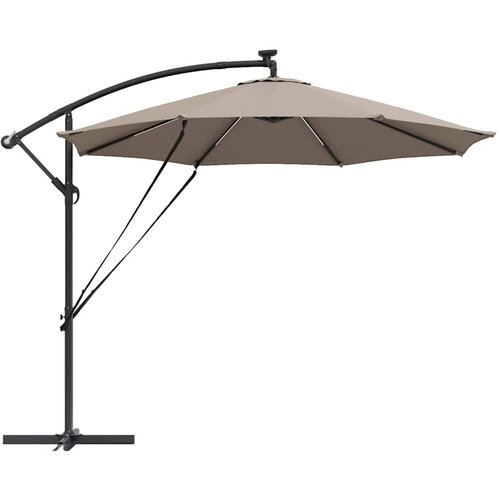  Suncobran Sivo-smeđa 294 x 294 x 248 cm Poliester i aluminij Slike