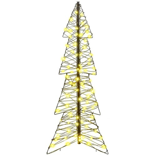  Božićno drvce s 100 LED svjetlima Topla bijela 120 cm Ratan Slike