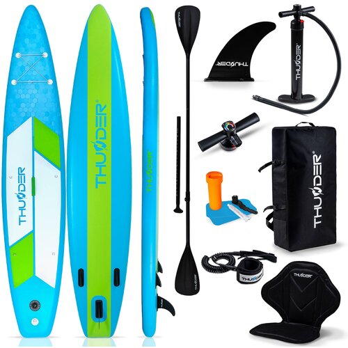 THUNDER Napihljiva SUP deska &ndash; 380 cm stabilna, 15 cm debela, komplet z veslom in sedežem (nosilnost 150 kg) &reg; ITTO, (5000091258) Cene