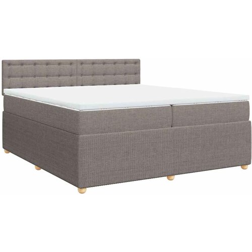 Maison Chic Box spring postelja - Vzmetna postelja z vzmetnico taupe 200x200 cm blago SL24096, (21879625) Cene