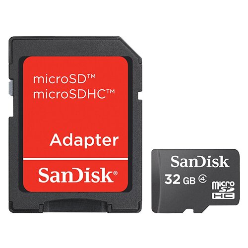 Sandisk micro sd 32GB + sd sdapter, mobile, 66872 memorijska kartica Slike