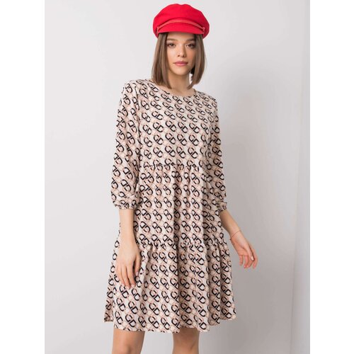 RUE PARIS Dress-WN-SK-R821-1.65-light beige Slike