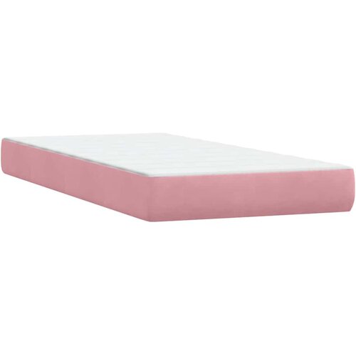 Box spring krevet s madracem ružičasti 80 x 220 cm bar&amp;scaron;unasti Slike