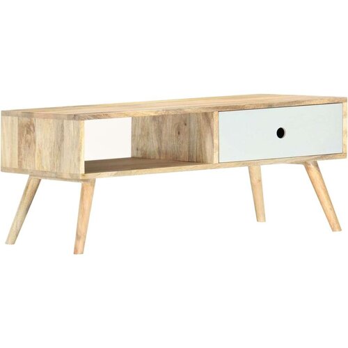  Klubska mizica 90x50x40 cm trden mangov les Cene