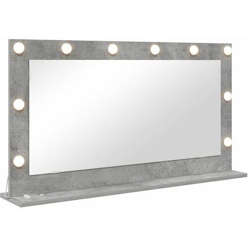  Ogledalo za Toalet Pravokutni Betonski sivi 100 x 55 x 18 cm Slike