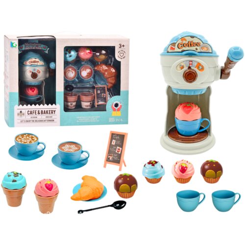 Lean Toys Zestaw Słodkości Kawiarnia Maszynka Do Lod&oacute;w Niebieska Cijene