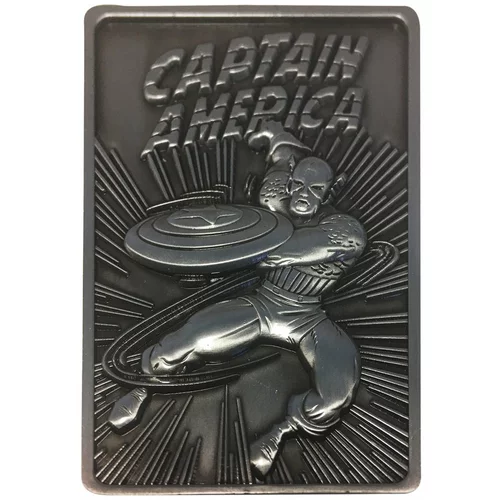 Fantec Fanattik K-007 Kapitan Amerika (Marvel) srebrna omejena izdaja zbirateljskega ingota, (20856326)