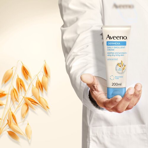 Aveeno Dermexa Daily Emollient Cream vlažilna krema za suho in razdraženo kožo 200 ml Cene