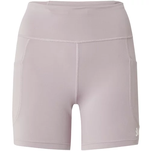 Adidas Sportske hlače 'DailyRun' sivkasto ljubičasta (mauve) / bijela