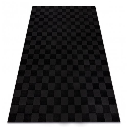 RugsX Preproga AURA EB112 črna / antracit - Šahovnica, strukturna, moderna 160x220 cm, (5000255950) Cene