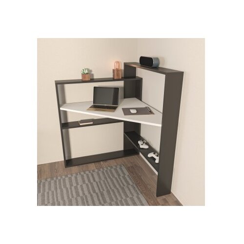 Hanah home radni sto kelly black white Cene
