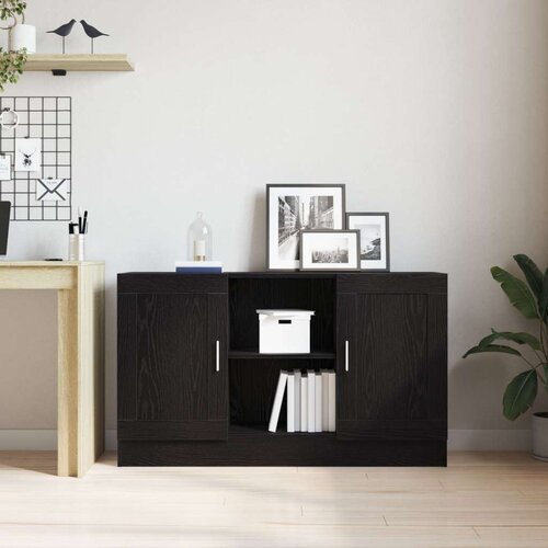  Sideboard Crna O&amp;scaron;tra 120x30 5x70 cm Od drvenih materijala Slike