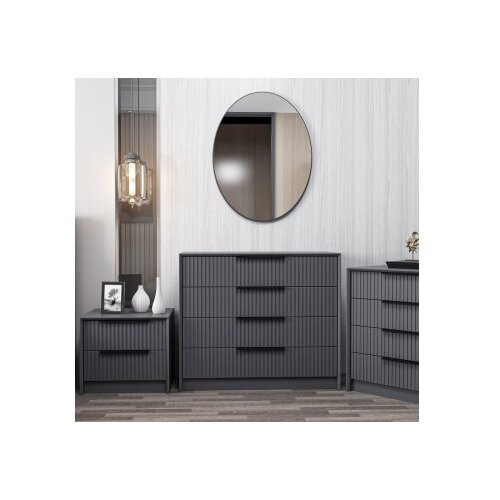 Hanah home komoda Kale Luxe-4801, antracit Slike