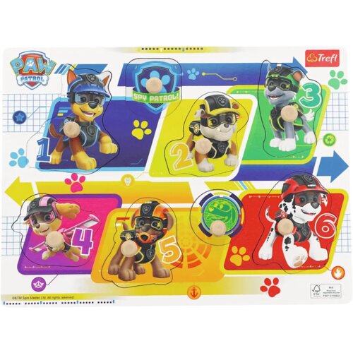  Lesena sestavljanka z okvirjem - Paw Patrol - 1 k. Cene