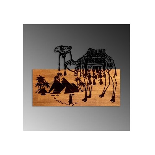 Wallxpert Zidna dekoracija Yok Deve, 58 x 40 x 3 cm, Smeđa Slike